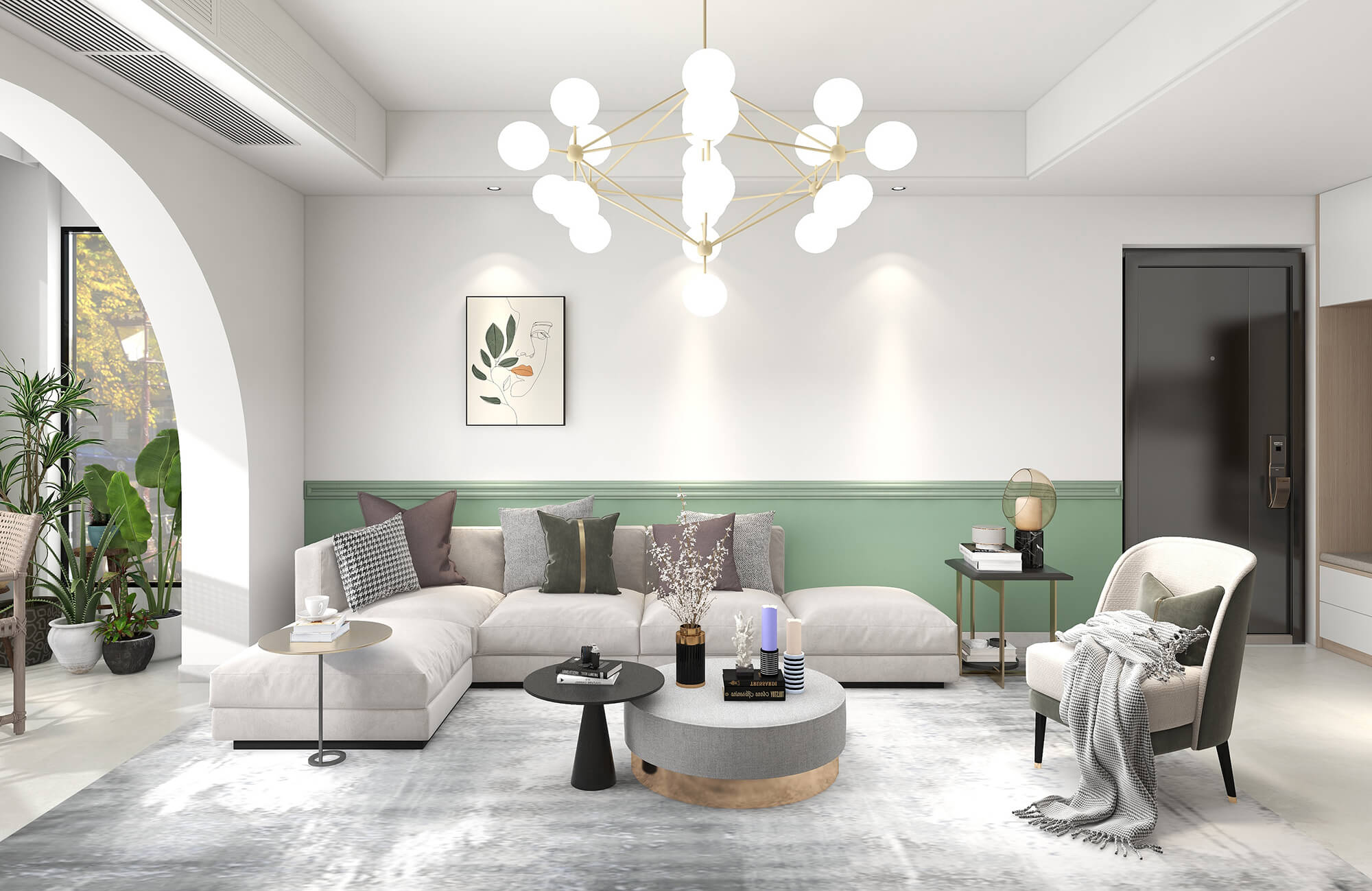 中昂國匯110㎡現(xiàn)代簡(jiǎn)約風(fēng)格案例