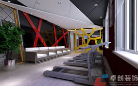 國強(qiáng)健身房裝飾案例